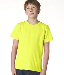 705B Anvil Youth Heavyweight Tee Neon Yellow