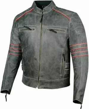 ABz Leathers - Men's Vintage Distressed Classic Leather Motorcycle Jacket