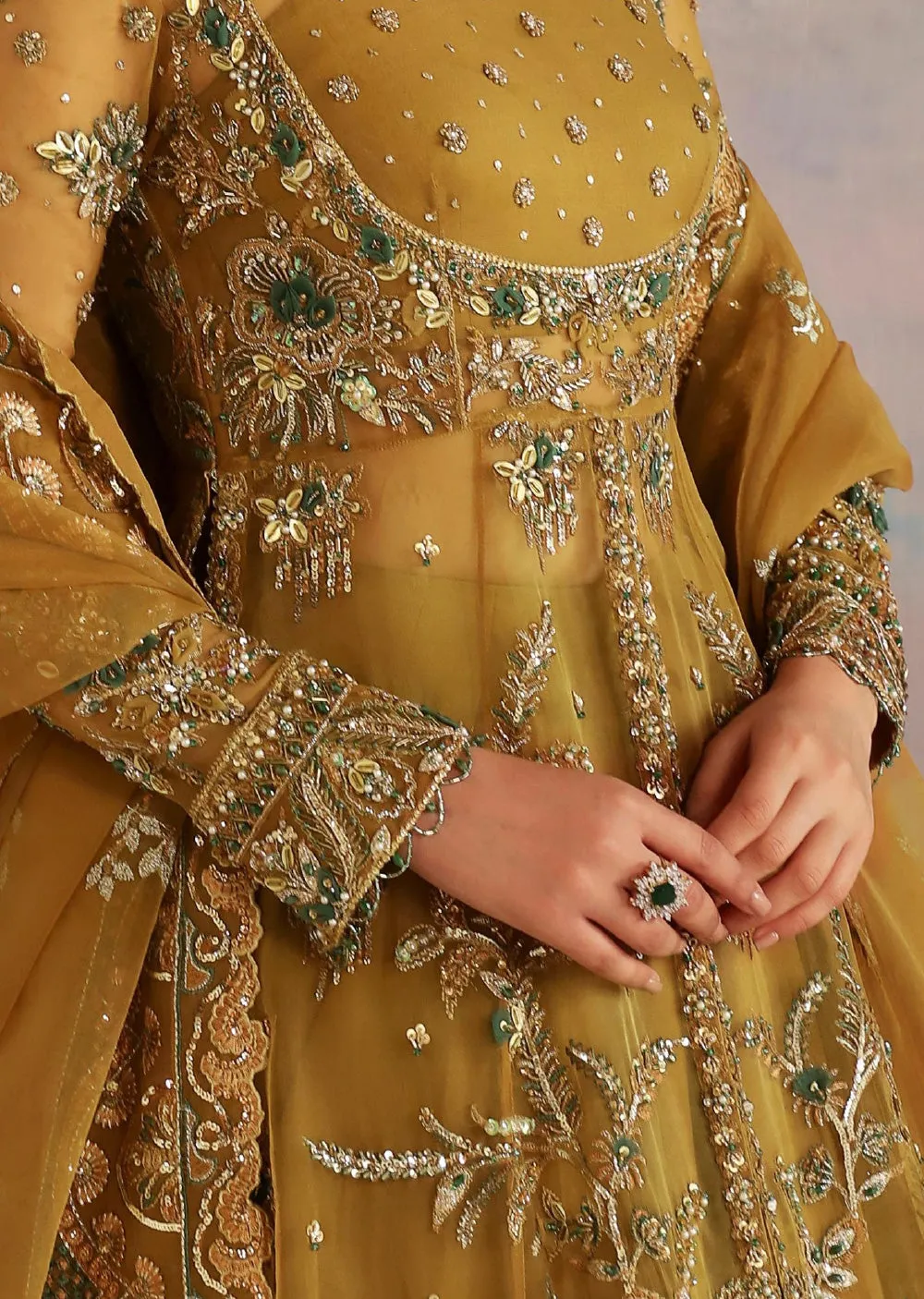 AKB-1545 - Sierra - Unstitched - Aleia Luxury Formals by Akbar Aslam 2024
