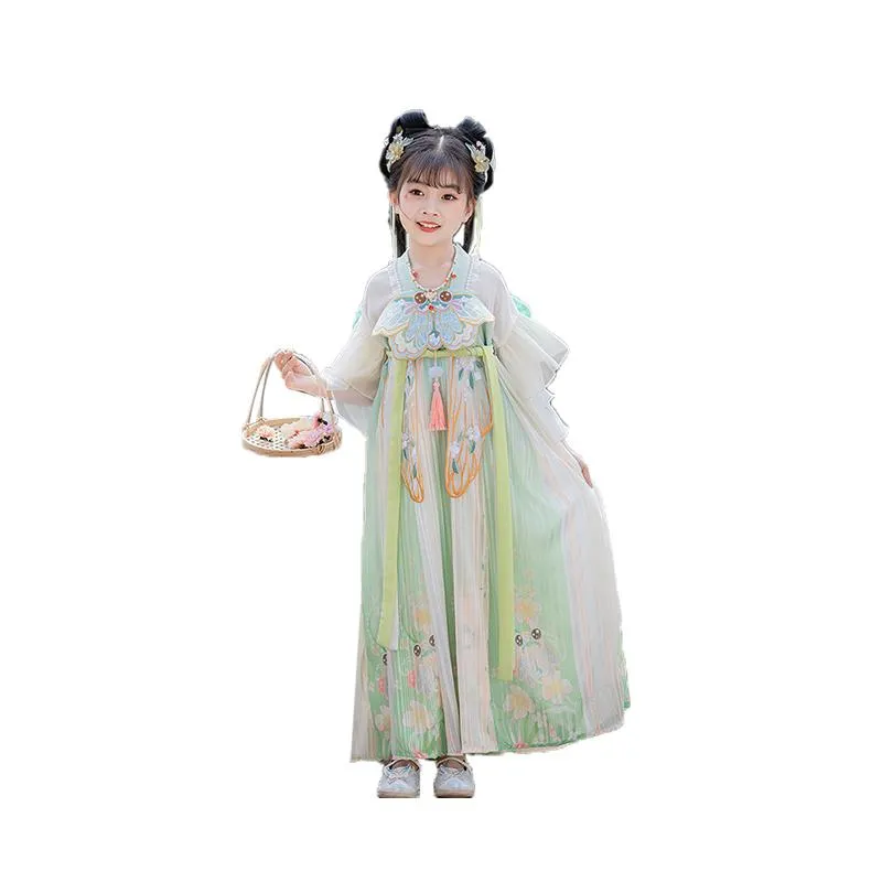 Beautiful Girls' Tang Dynasty Clothes Dress