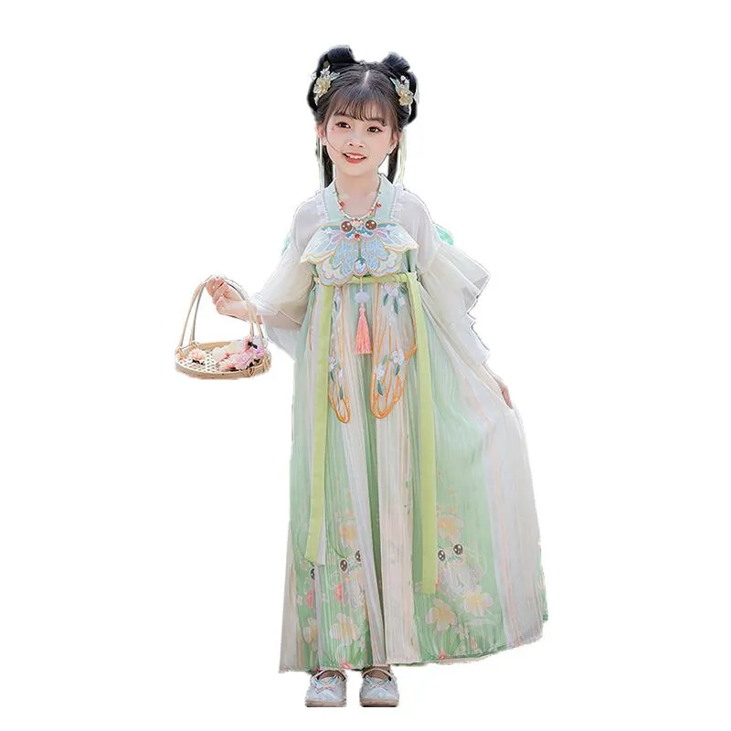 Beautiful Girls' Tang Dynasty Clothes Dress