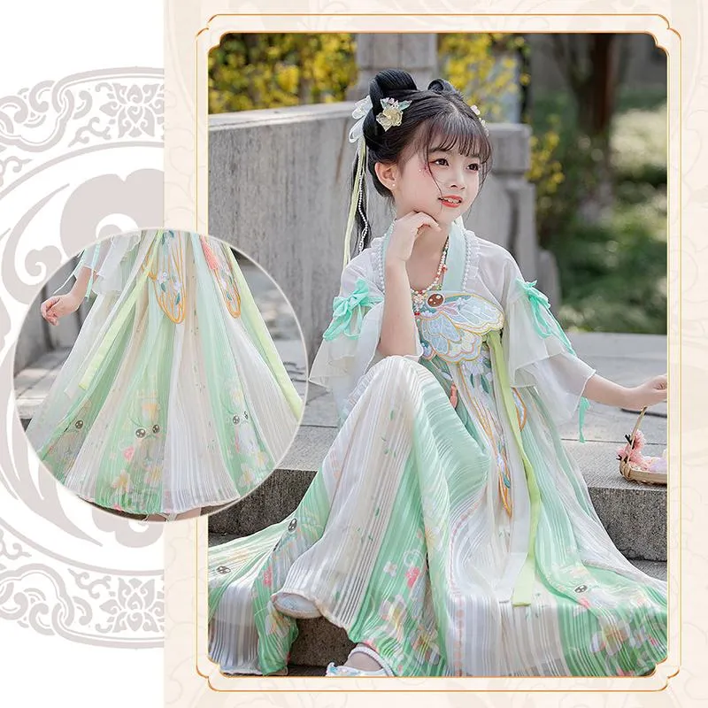 Beautiful Girls' Tang Dynasty Clothes Dress