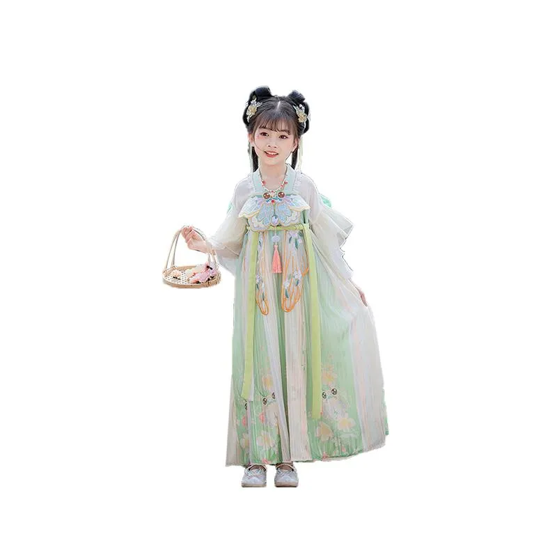 Beautiful Girls' Tang Dynasty Clothes Dress
