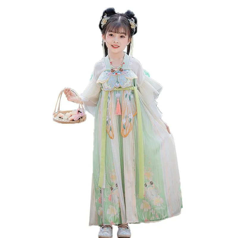 Beautiful Girls' Tang Dynasty Clothes Dress