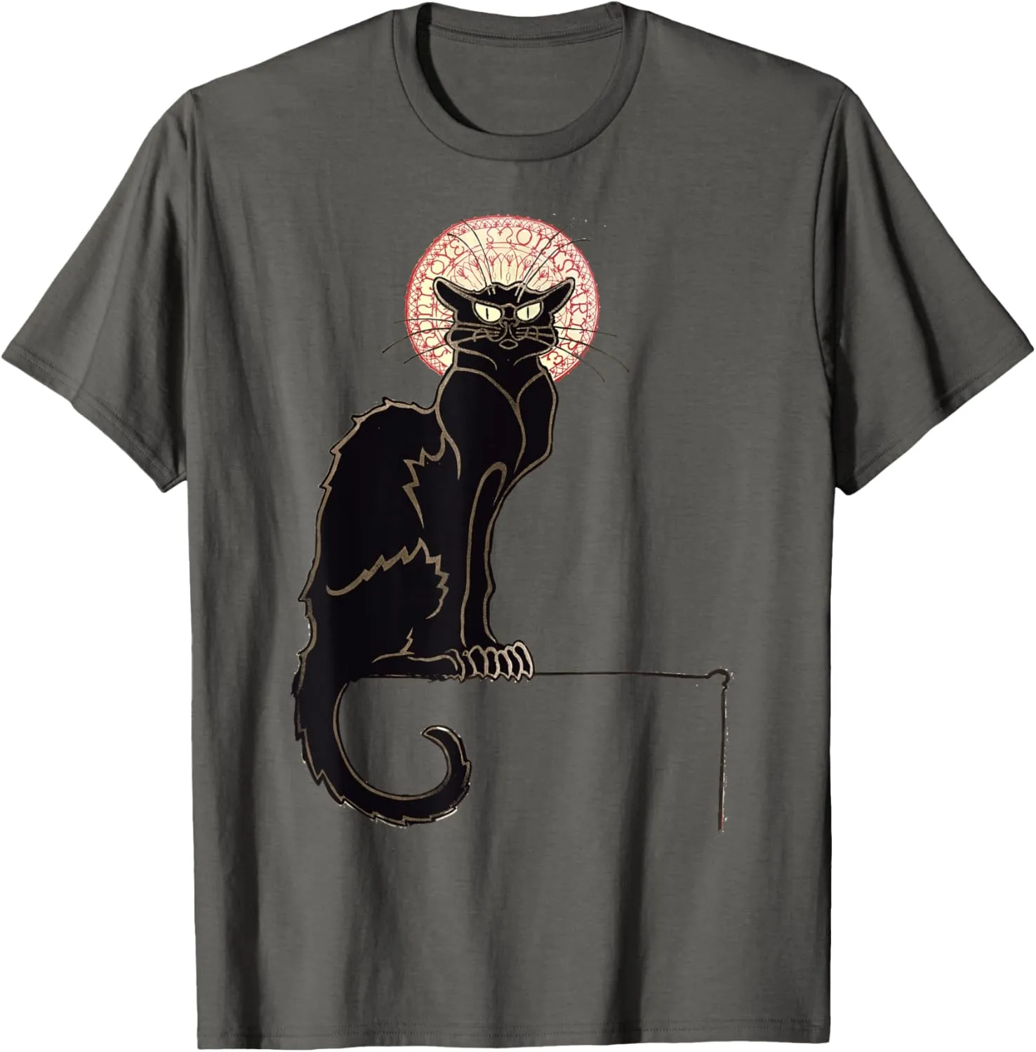 Black Cat Halloween Funny Cat Lovers Gift Black Scary Cat T-Shirt