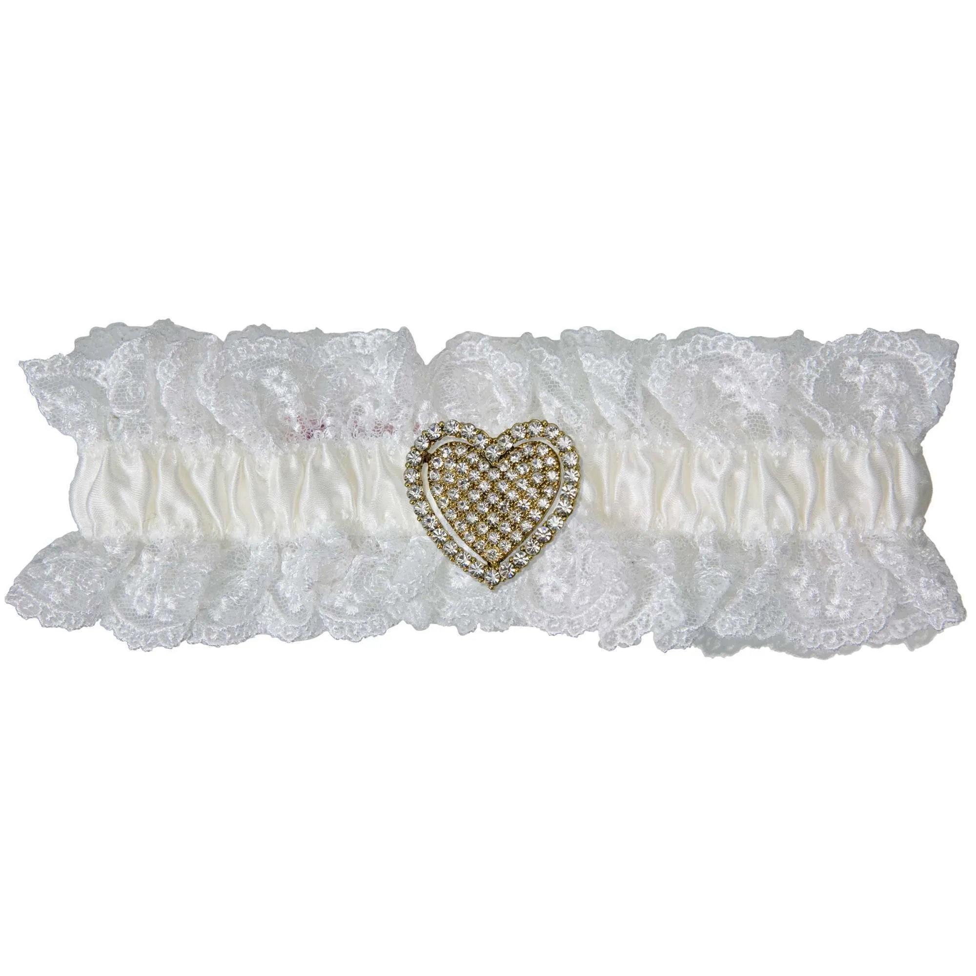 Cherish Lace Wedding Garter - White