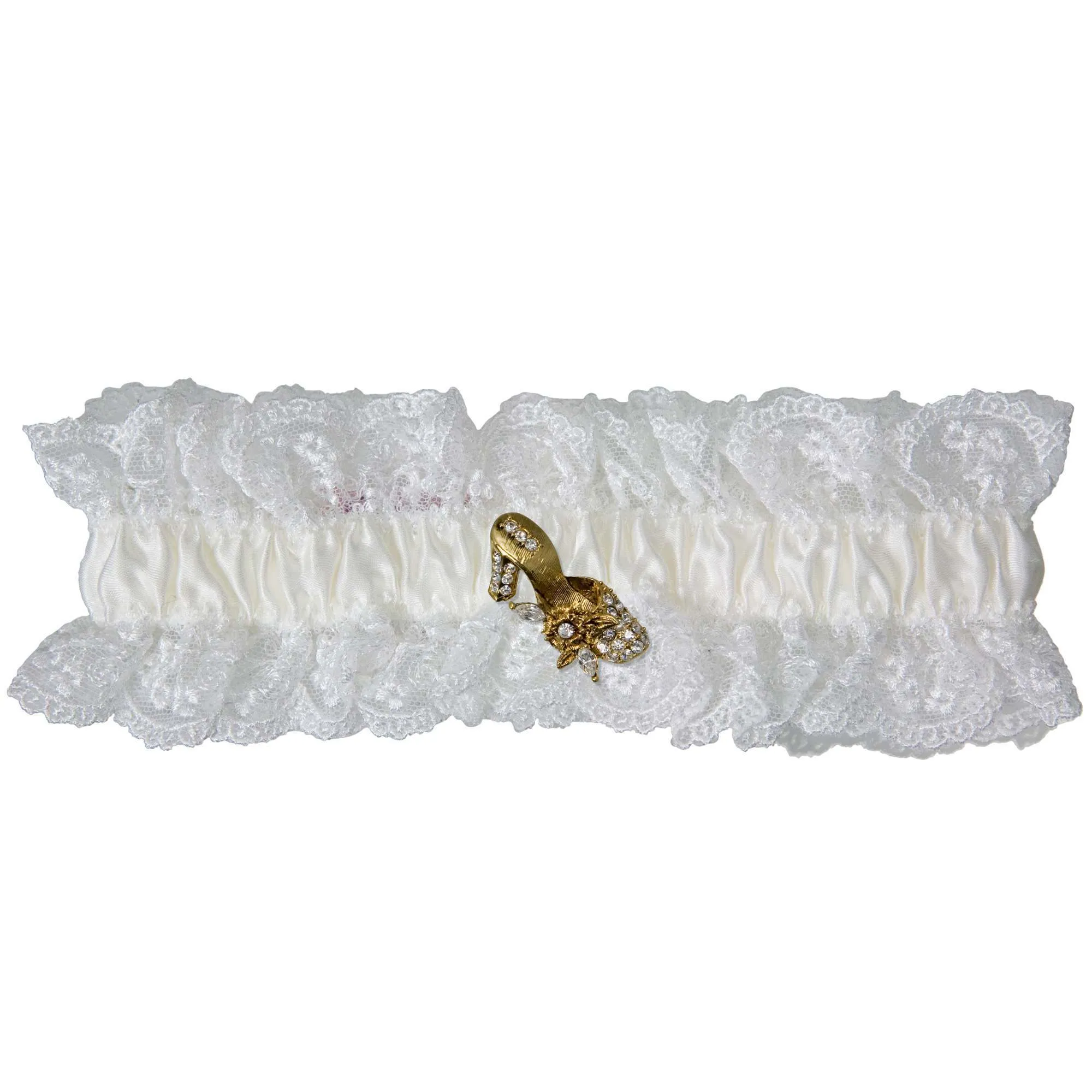 Cherish Lace Wedding Garter - White