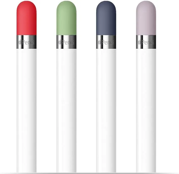 Compatible with Apple Pencil Cap - 4 Colors Combo, Midnight Blue, Lavender, Mint, Red