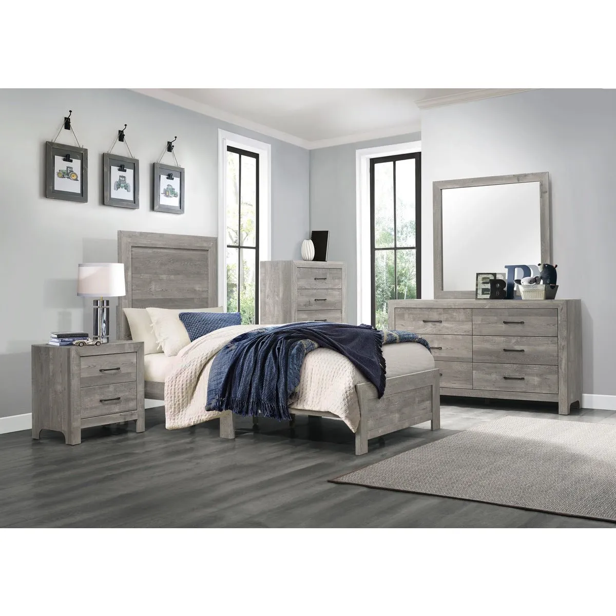 Corbin Night Stand Grey