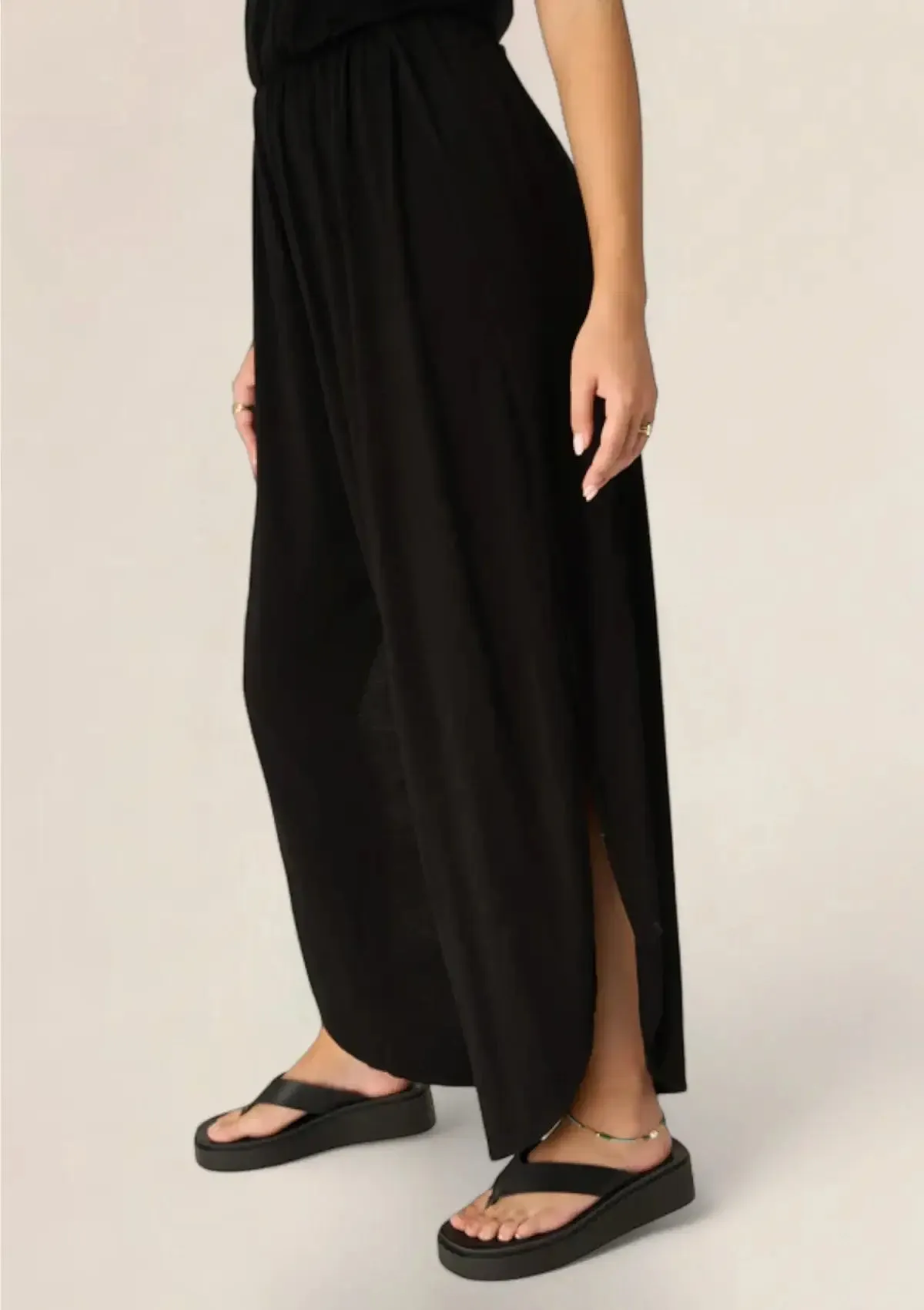 Do It Again Scoop Neck Jumpsuit - Black