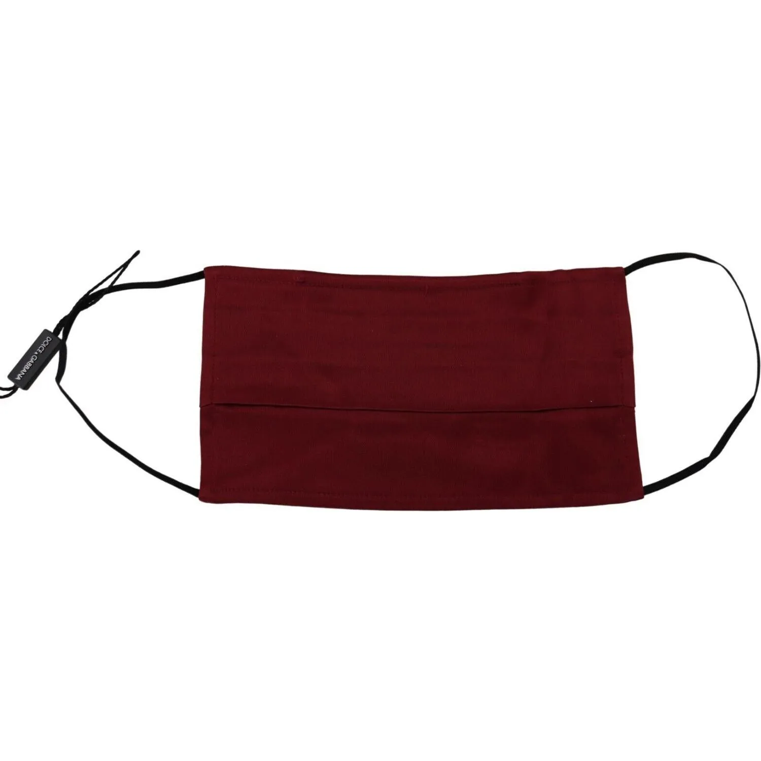 Dolce & Gabbana Elegant Maroon Silk Pleated Face Mask