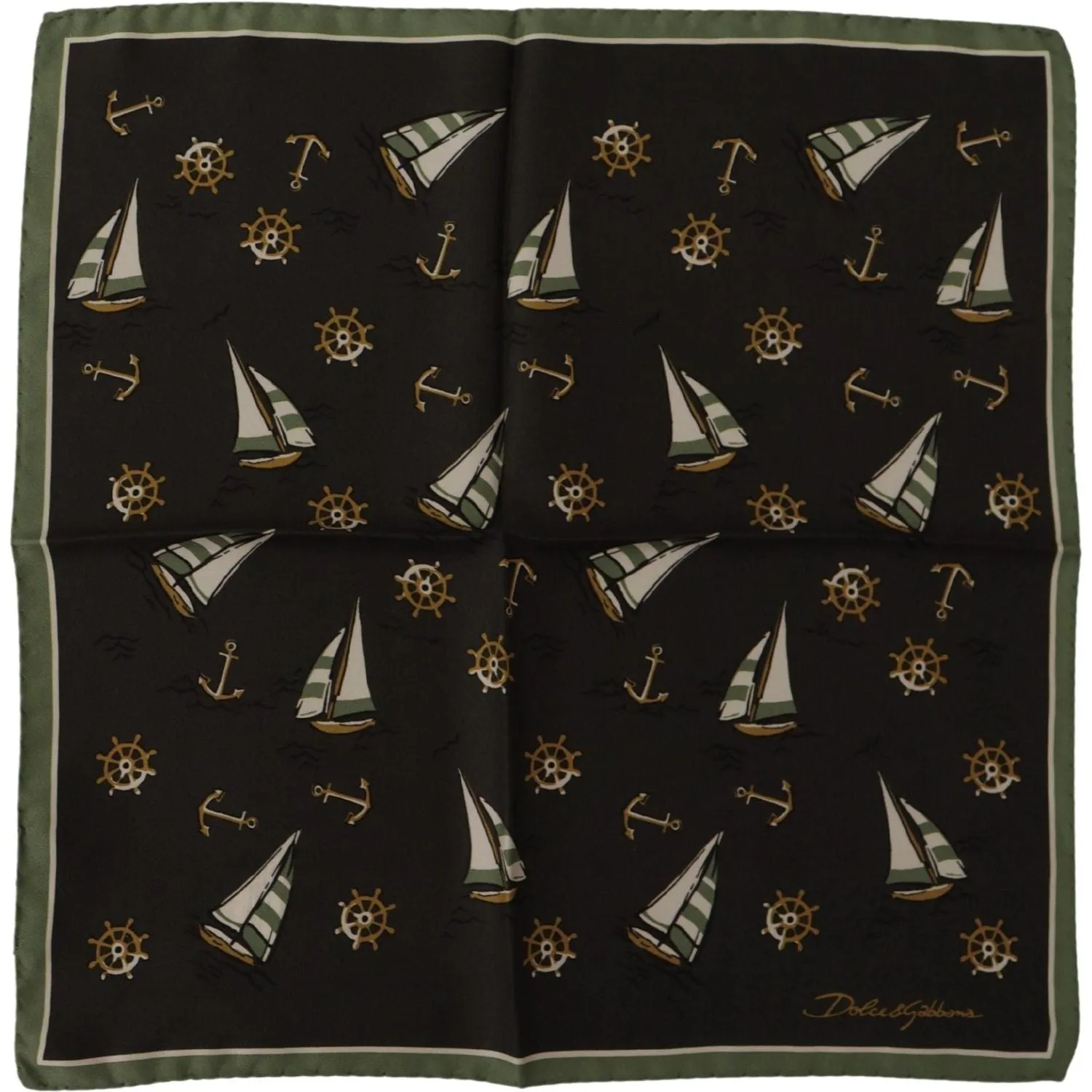 Dolce & Gabbana Elegant Multicolor Silk Men's Square Scarf