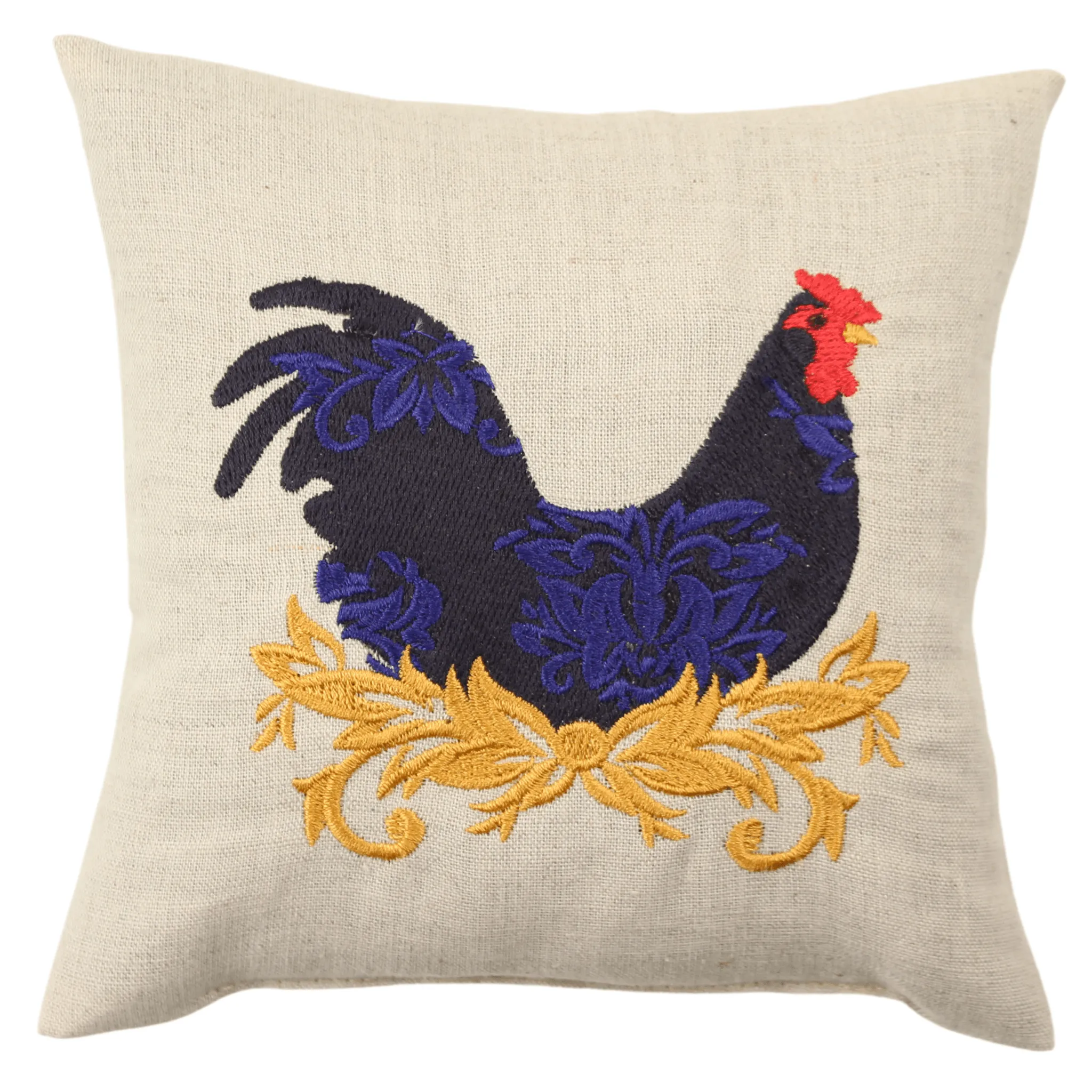 Embroidered Rooster Sachet