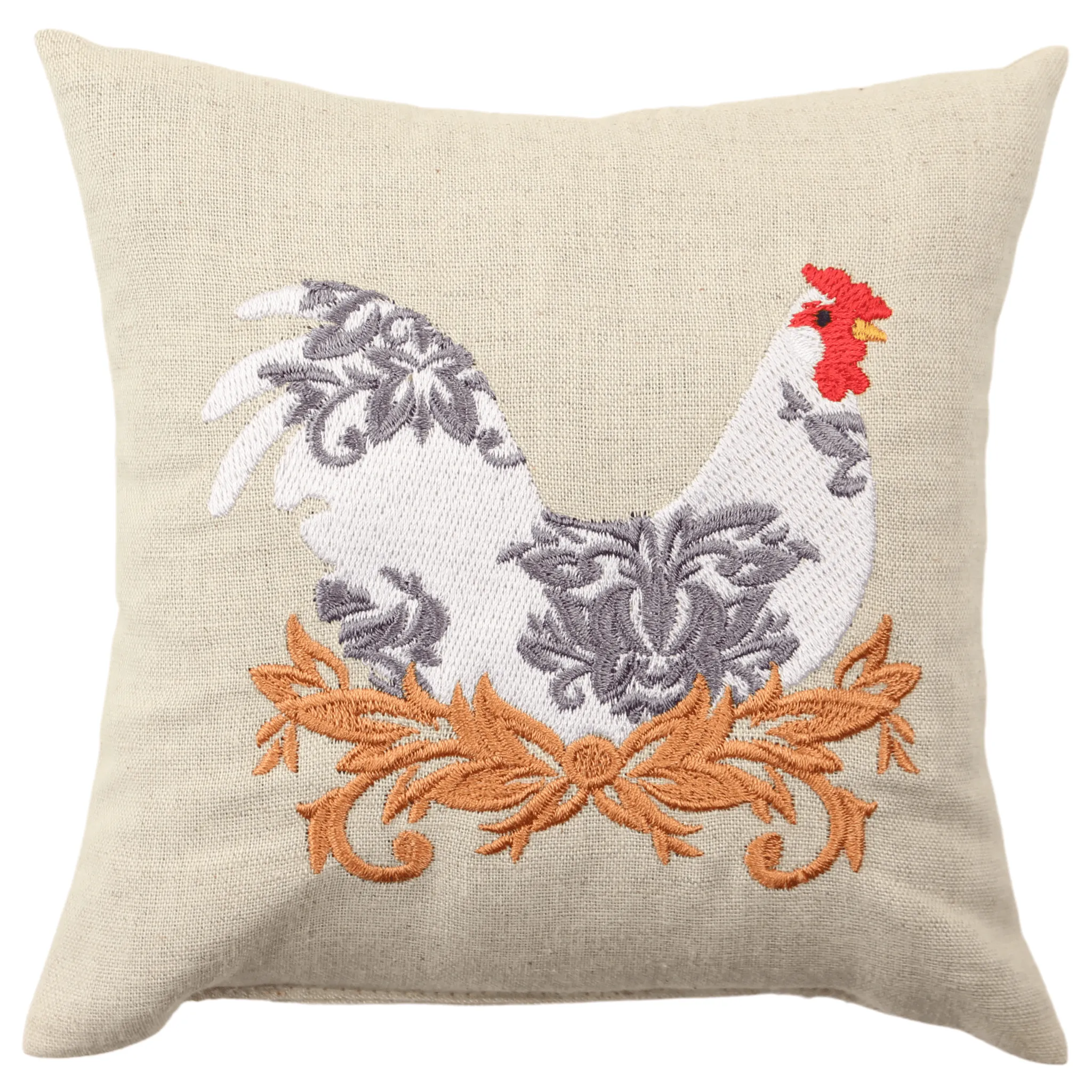 Embroidered Rooster Sachet