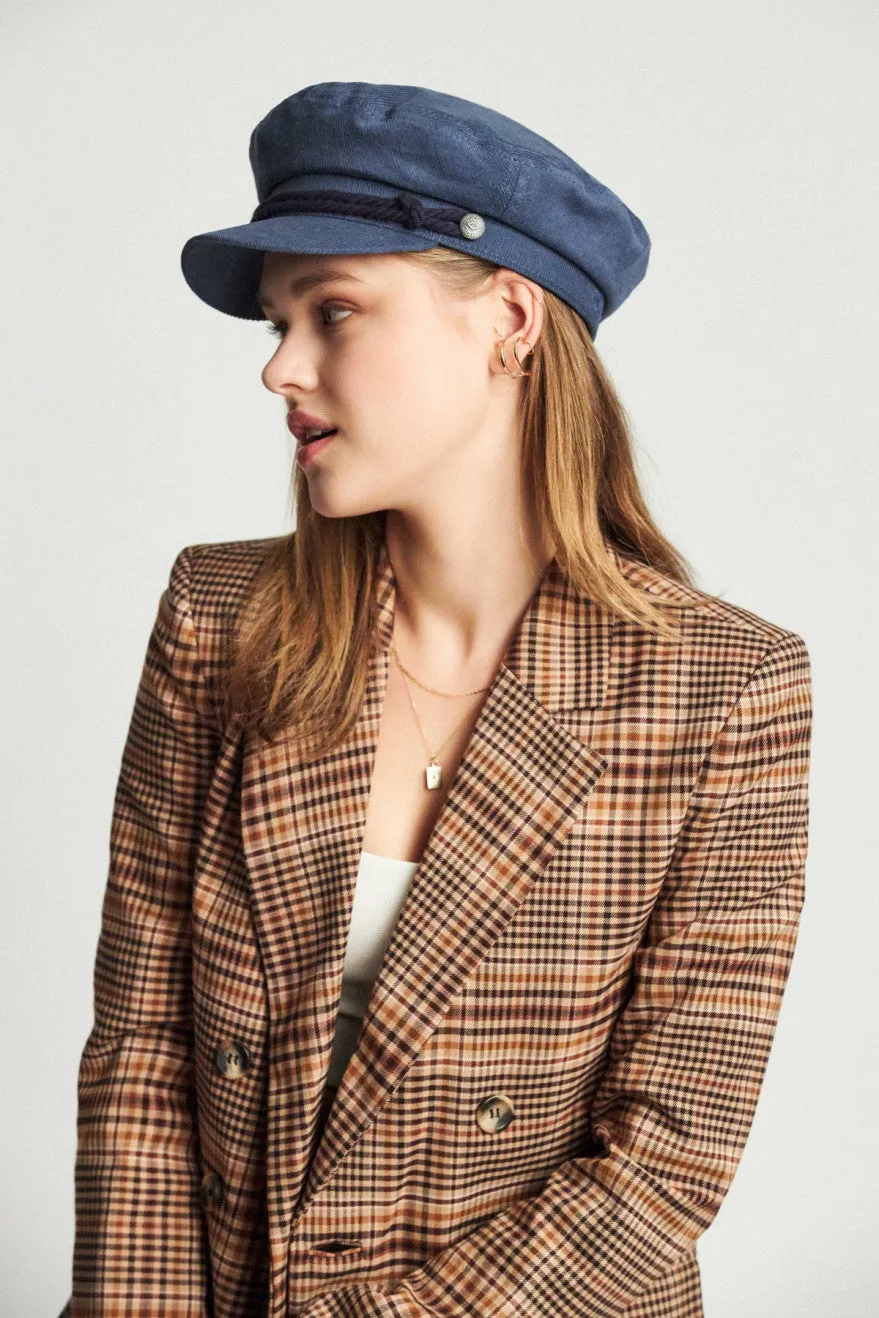 Fiddler Cap - Navy Cord