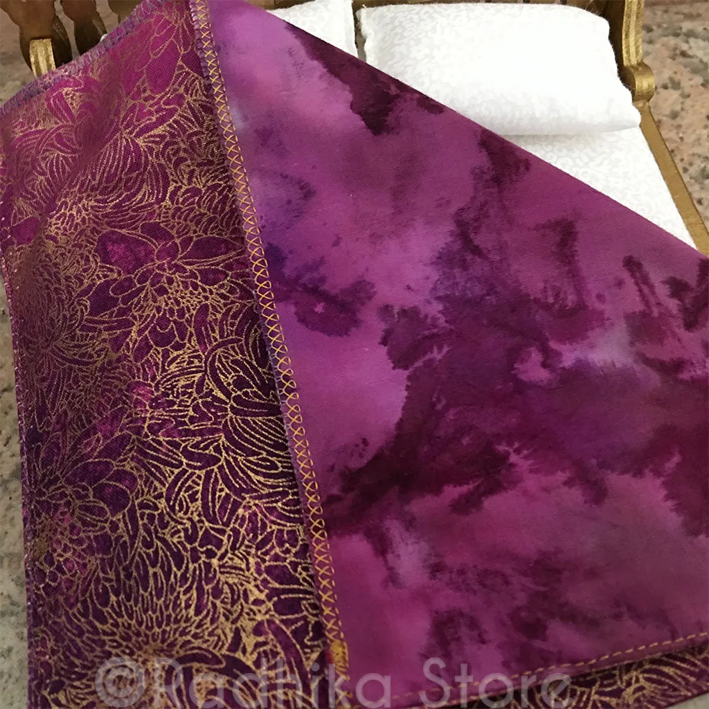 Golden Vrindavan Lotus Bed - 8" Inch