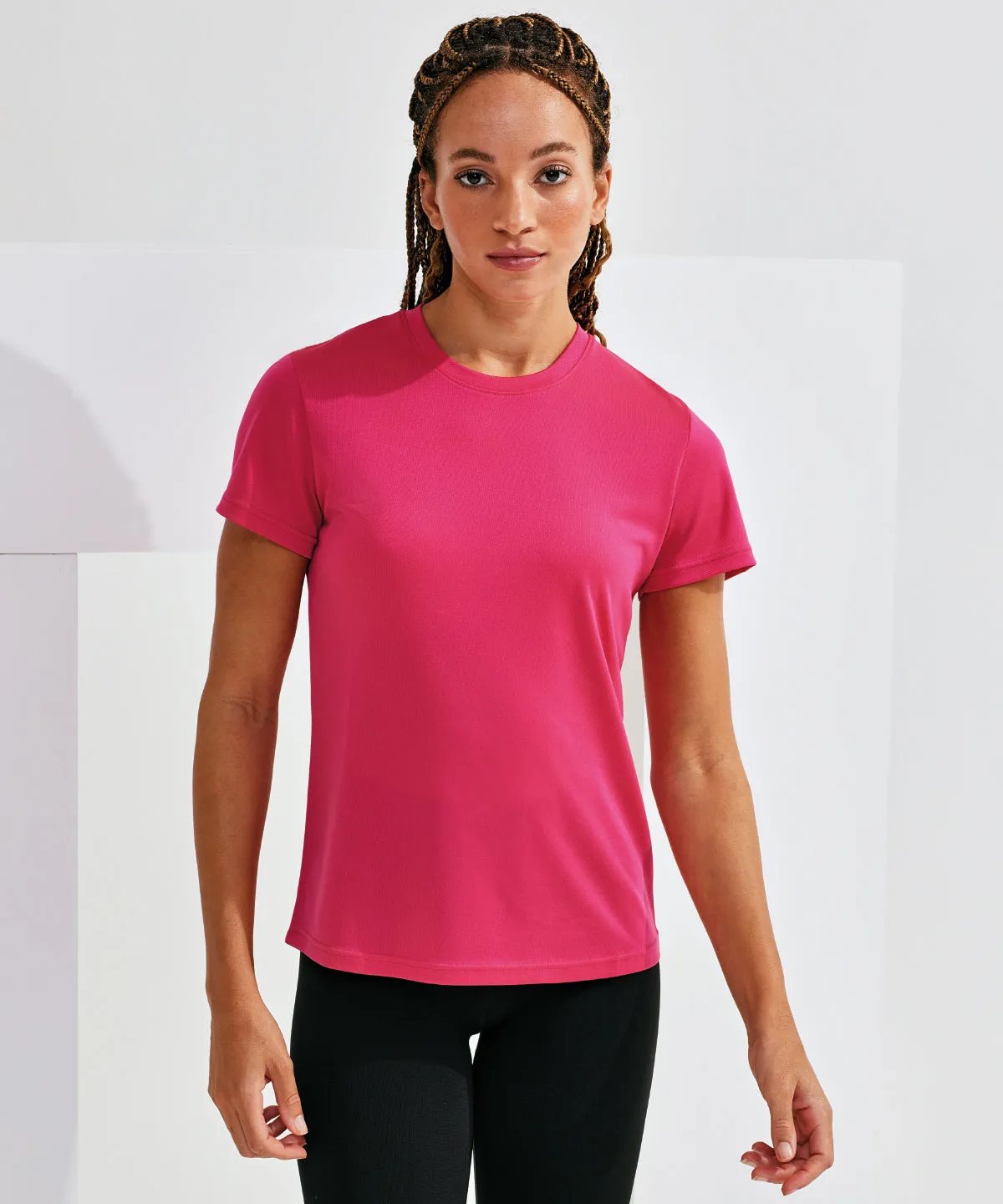 Hot Pink - Women's TriDri® textured recycled tee