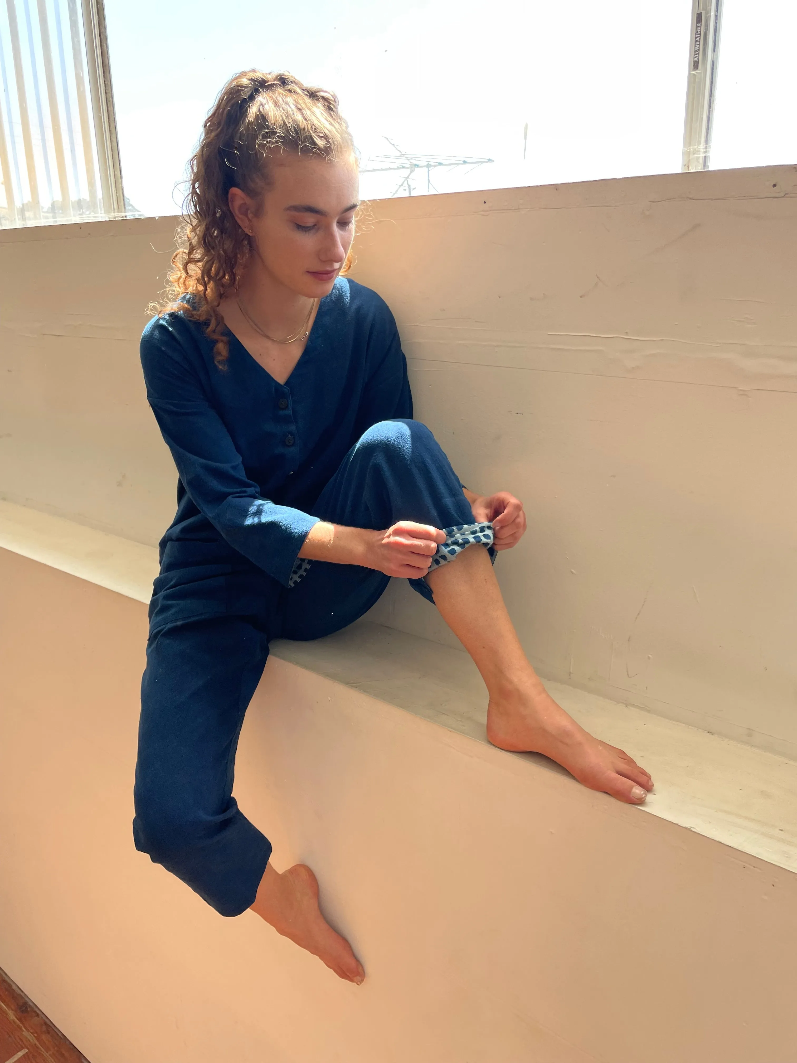 Indigo Jumpsuit (XS-XL)