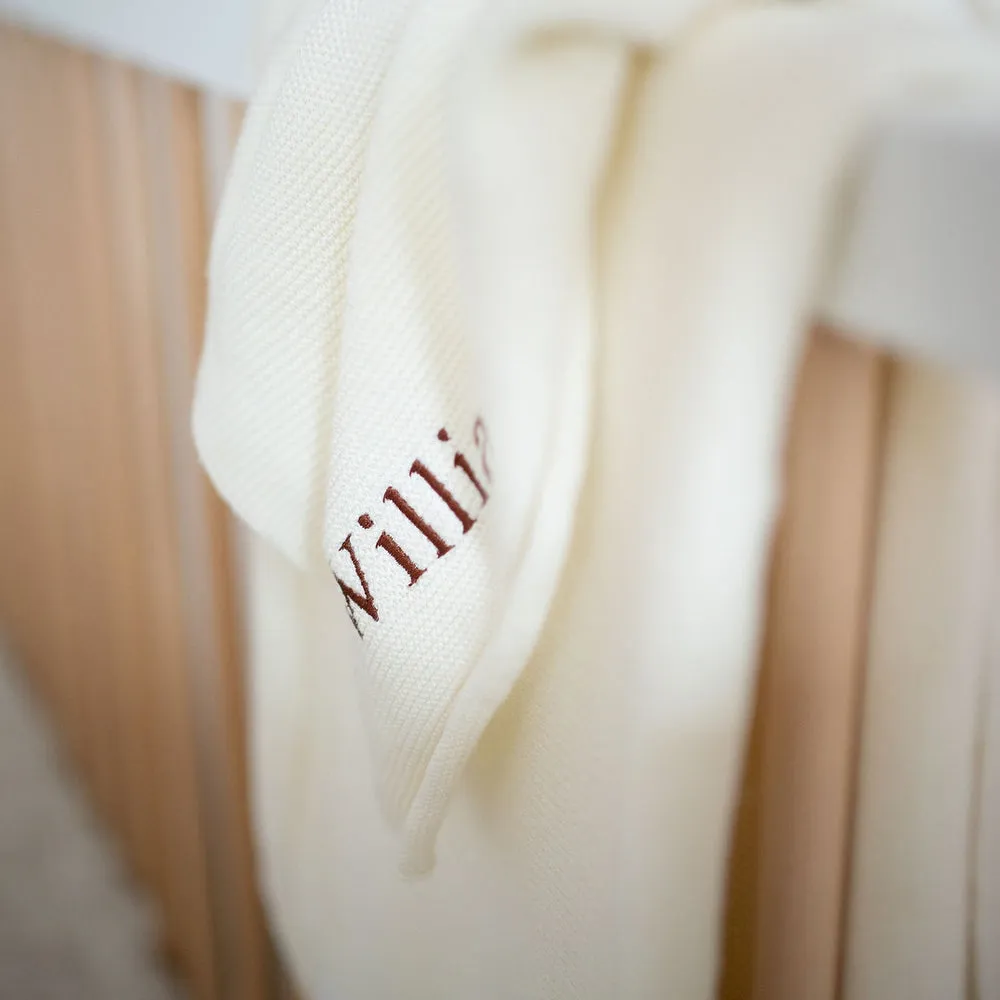 JBØRN Knitted Blanket | Personalisable