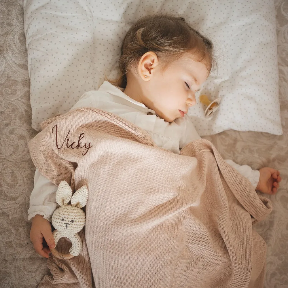 JBØRN Knitted Blanket | Personalisable