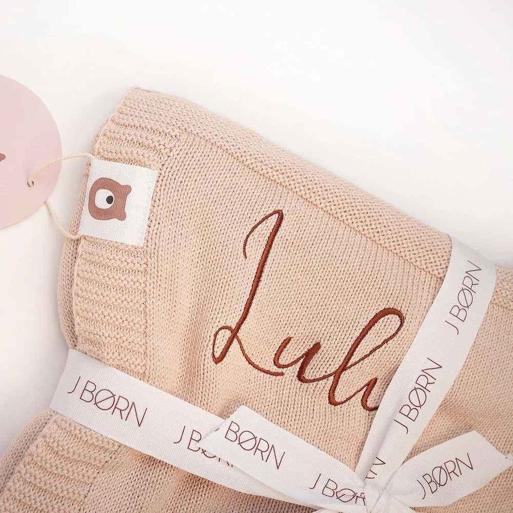 JBØRN Knitted Blanket | Personalisable
