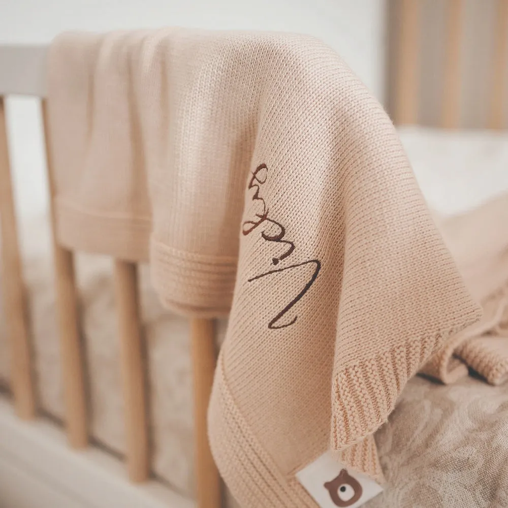 JBØRN Knitted Blanket | Personalisable
