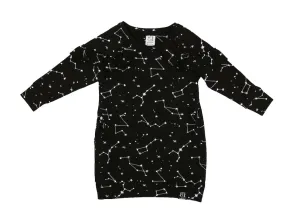 Kukukid Wing Dress Black Constellation