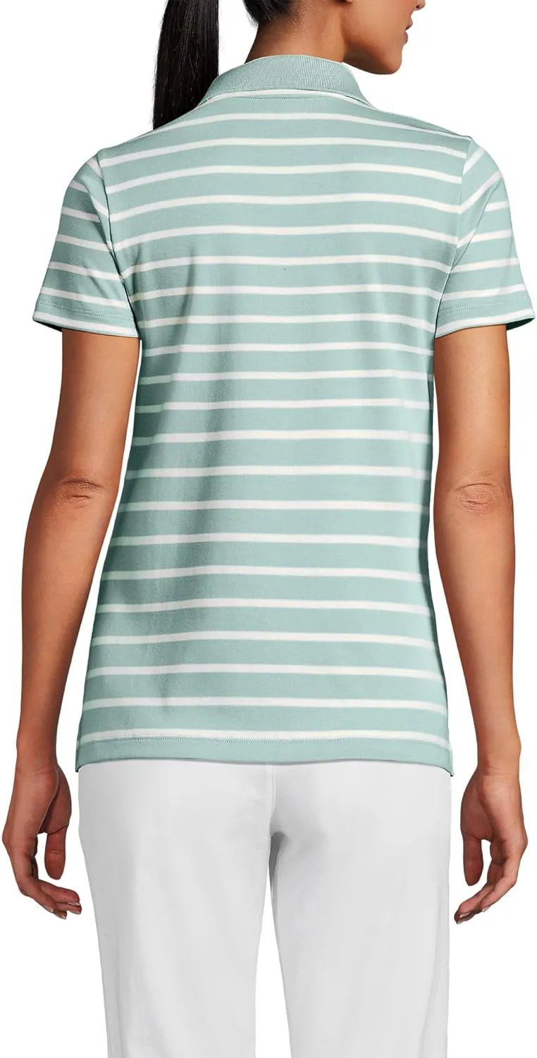 Lands' End Women's American-Grown Supima Cotton Polo Shirt