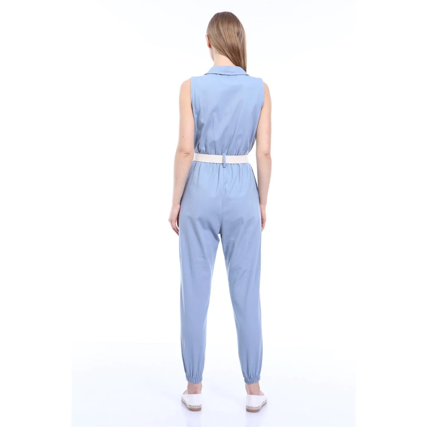 Light Blue Denim Jumpsuit