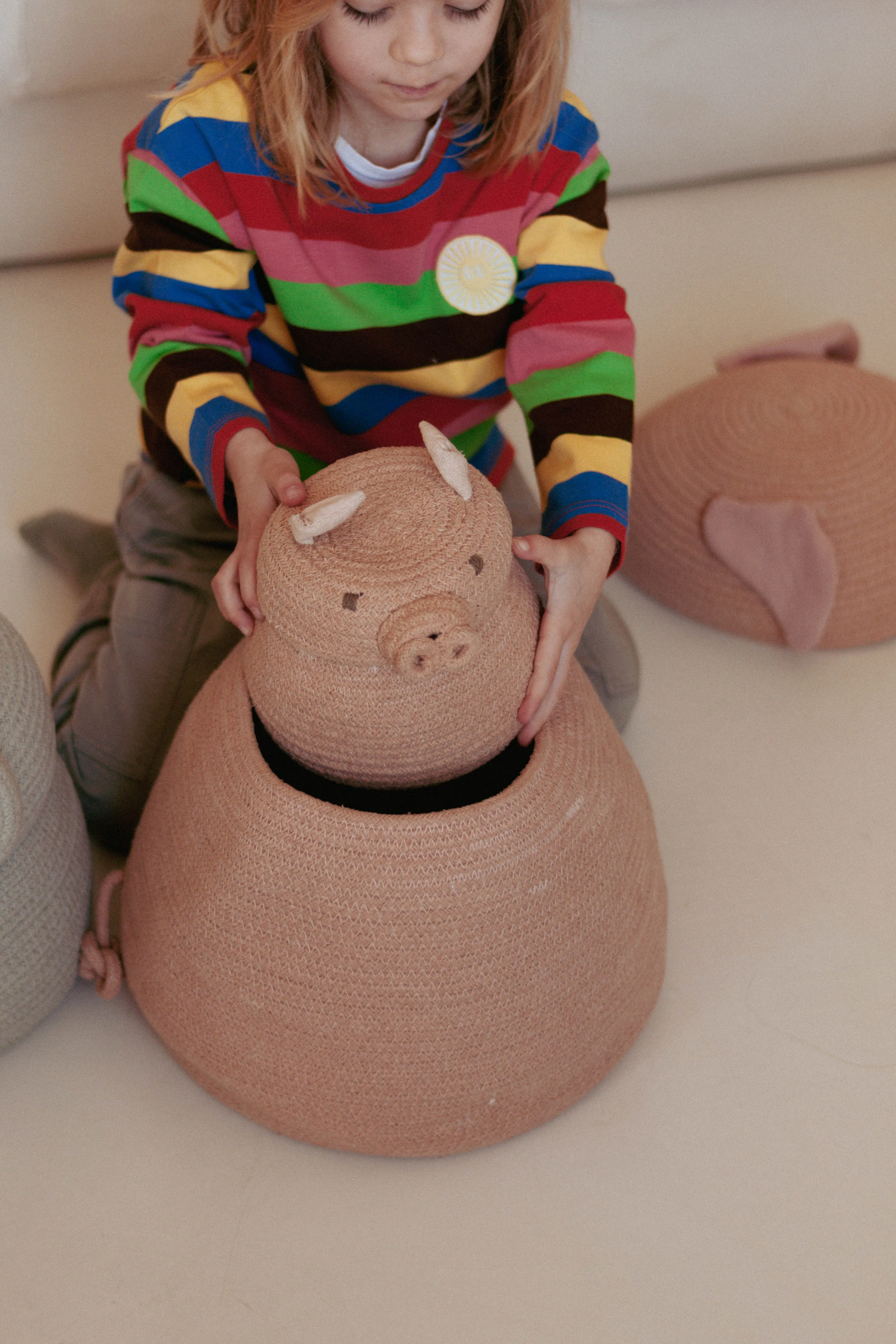 Lorena Canals Basket Mini Peggy The Pig