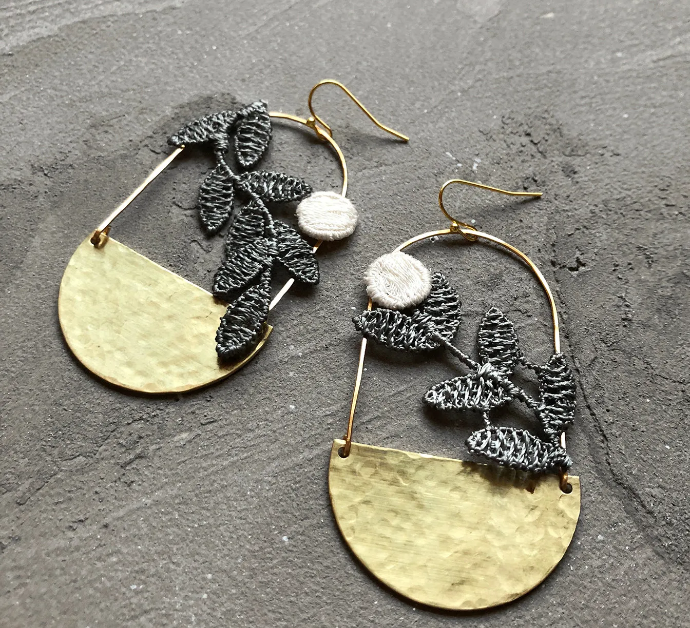 nina asymmetrical earrings
