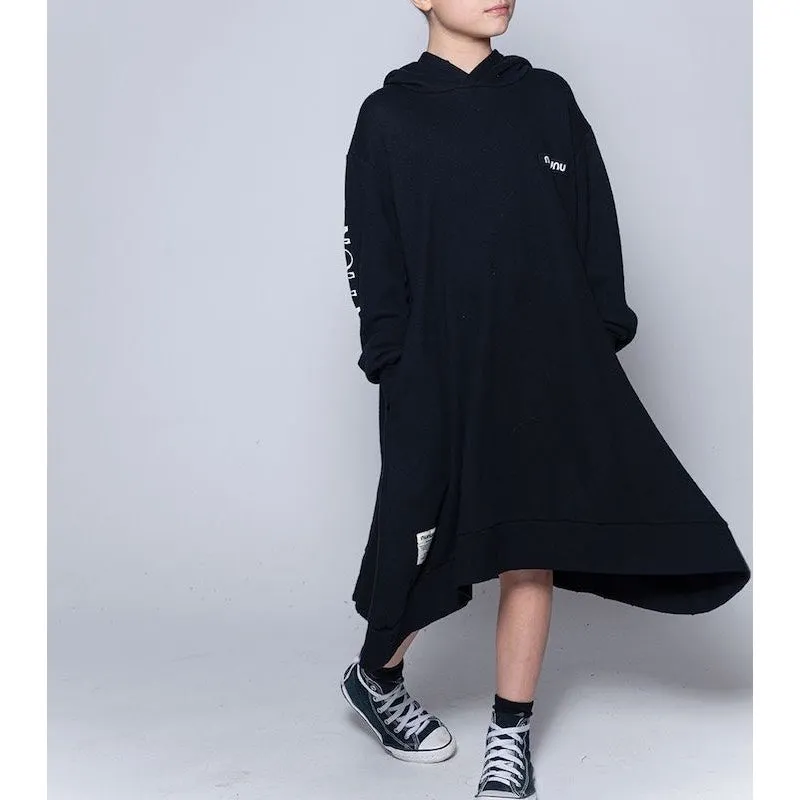 NUNUNU Attention Hooded Dress