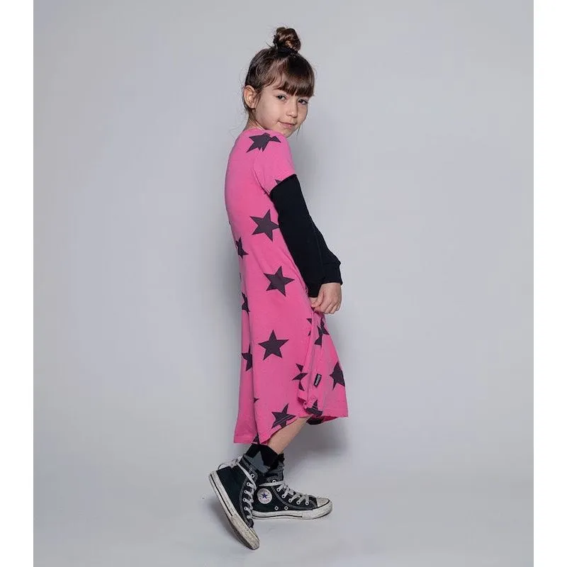 NUNUNU Star 360 Dress Hot Pink