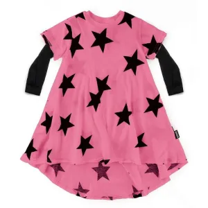 NUNUNU Star 360 Dress Hot Pink