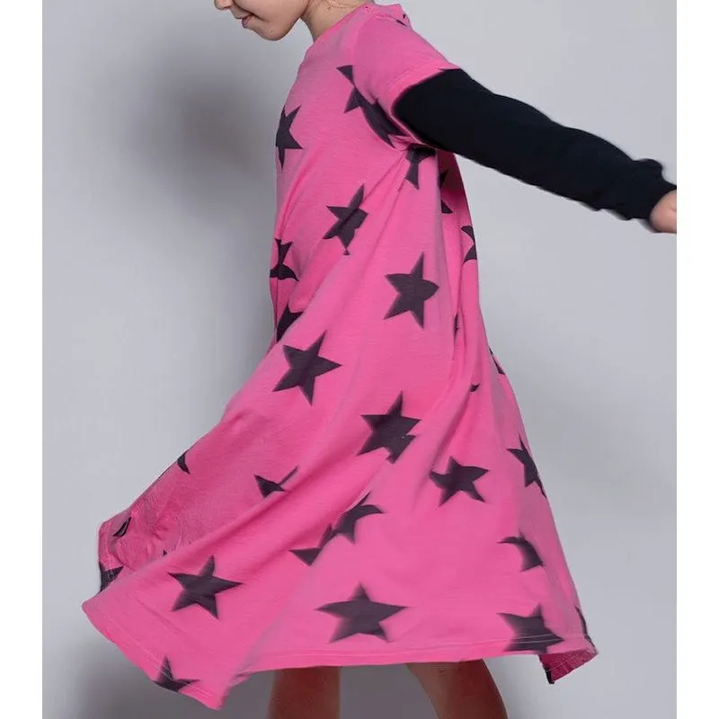 NUNUNU Star 360 Dress Hot Pink