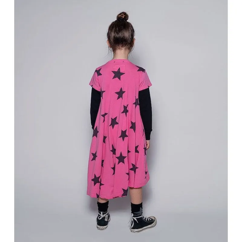 NUNUNU Star 360 Dress Hot Pink
