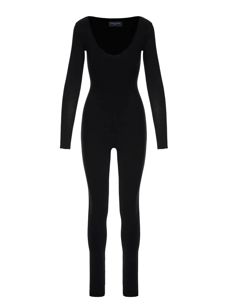 NW Sculpt V-Neck Jumpsuit Curve