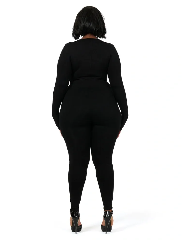 NW Sculpt V-Neck Jumpsuit Curve