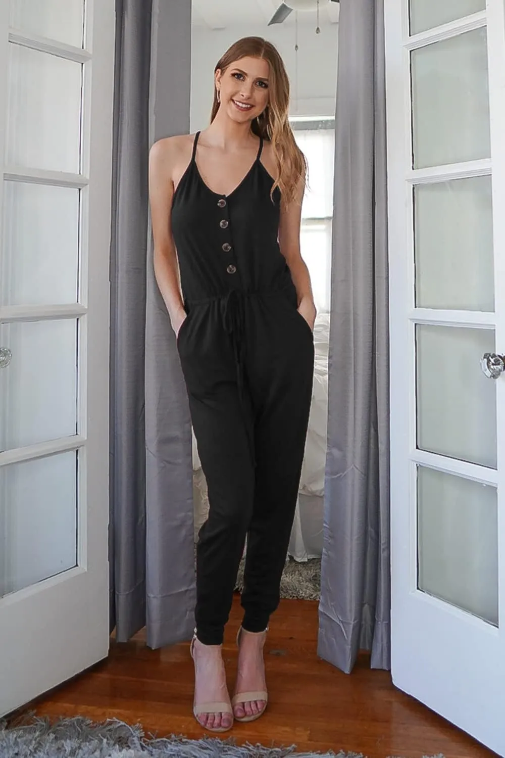 PRETTYGARDEN Womens Summer Casual One Piece Jumpsuits Spaghetti Strap Pants Romper 2025 Spring Vacation Resort Outfits