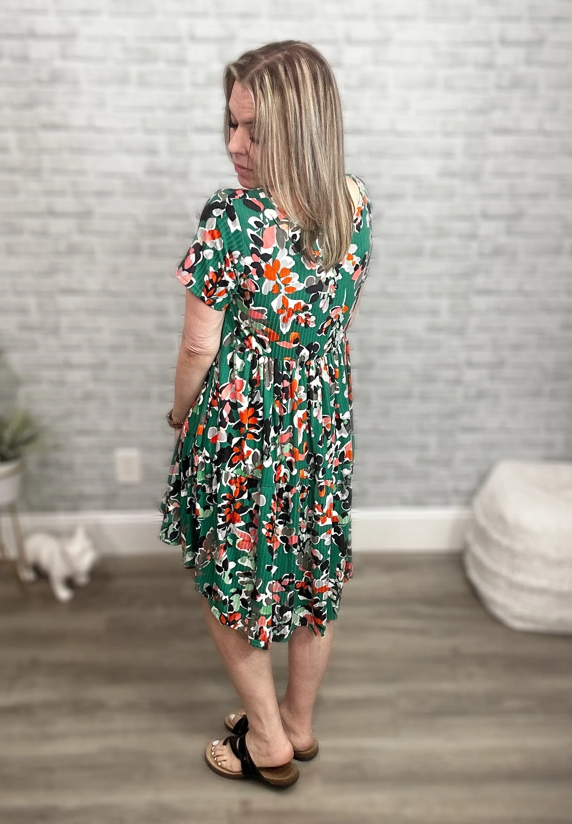Prints & Solids - Stormi Tiered Ribbed Dress by Blakeley