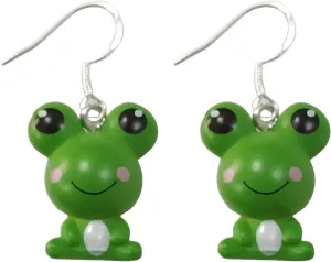 ROSTIVO Frog Dangle Earrings for Women Lucky St. Patrick's Day Earrings Cute Summer Animal Earrings