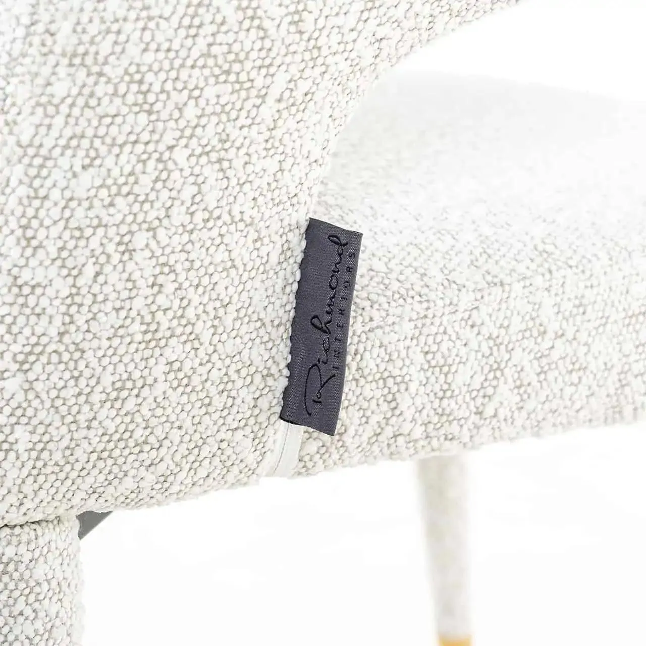 TURIN bouclé chair white