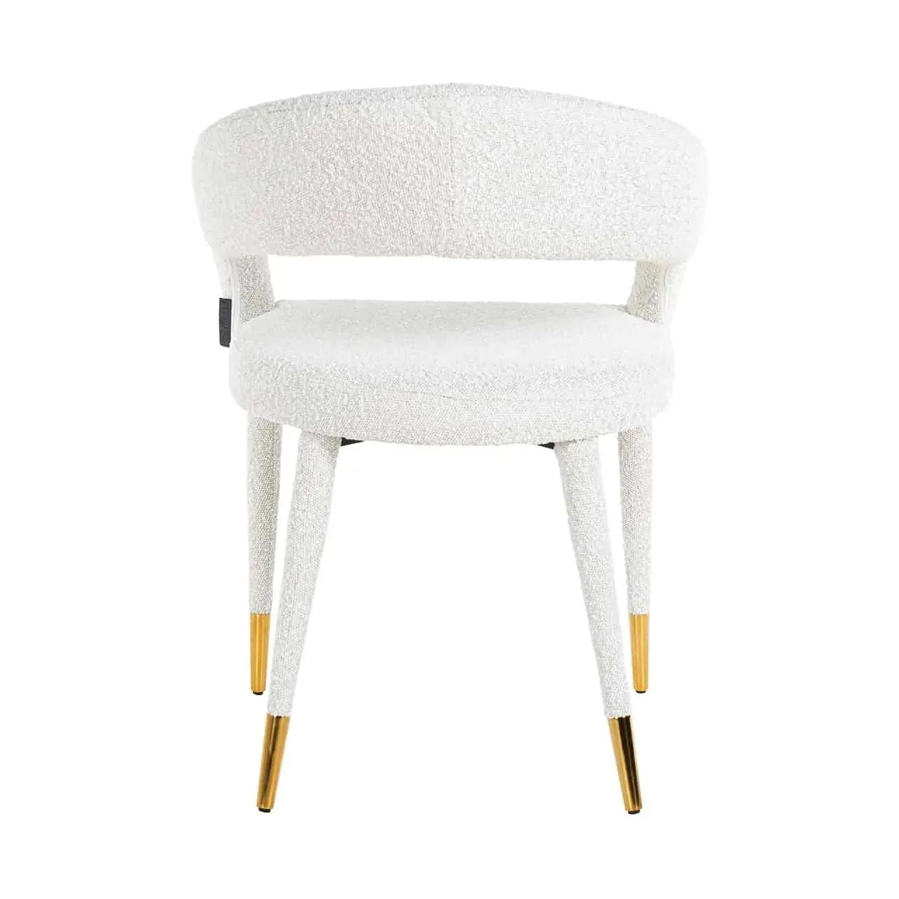 TURIN bouclé chair white