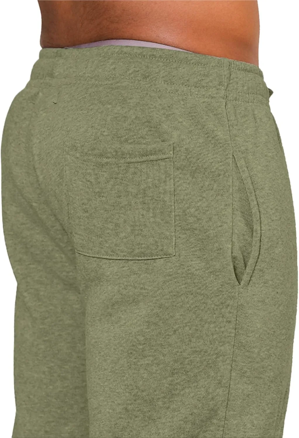 UNIQUE STYLES ASFOOR Elastic Bottom Baggy Sweatpants for Men, Workout Fleece Sweat Pants with Pockets