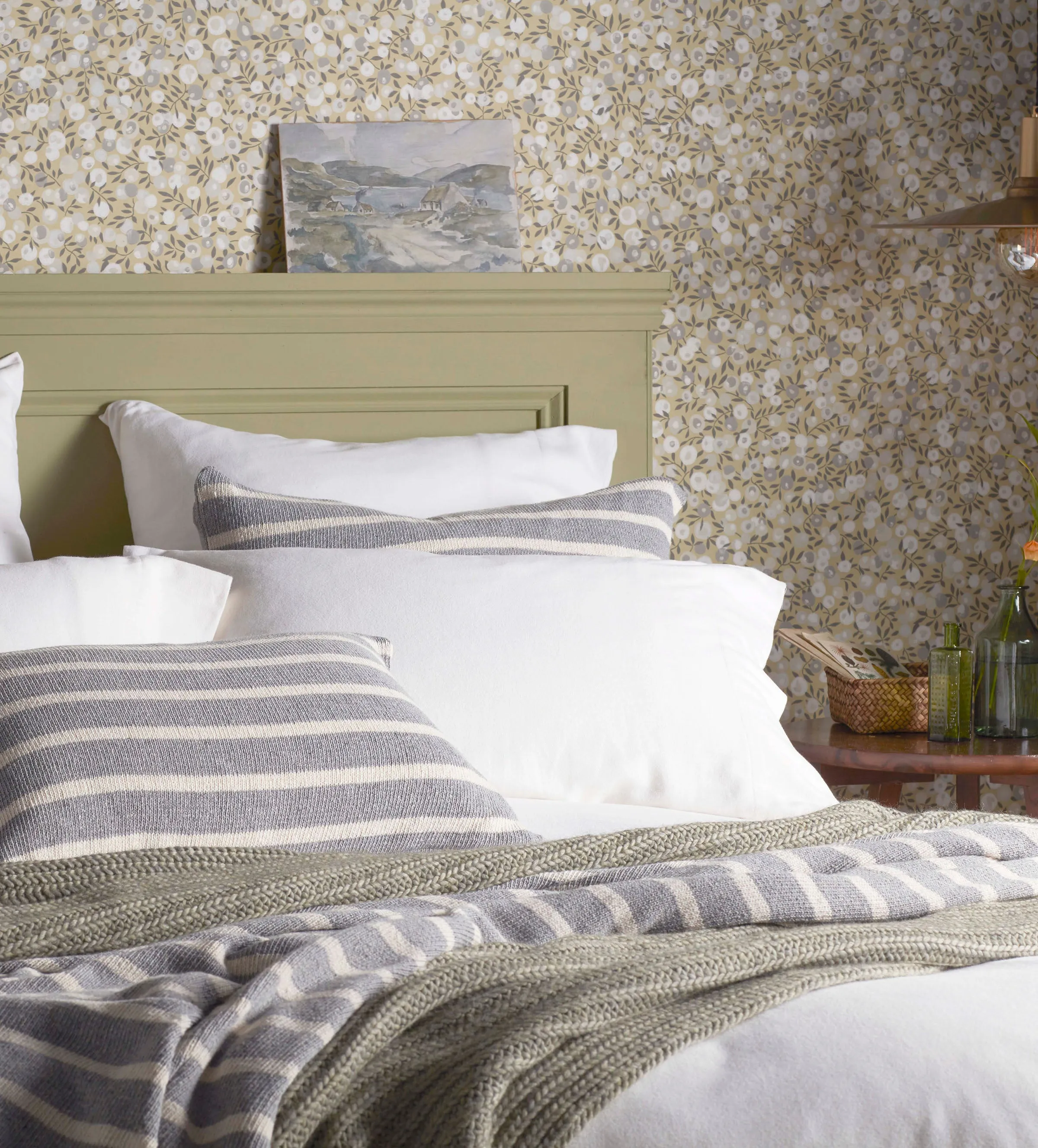 White Henry Brushed 100% Cotton Housewife Pillowcase